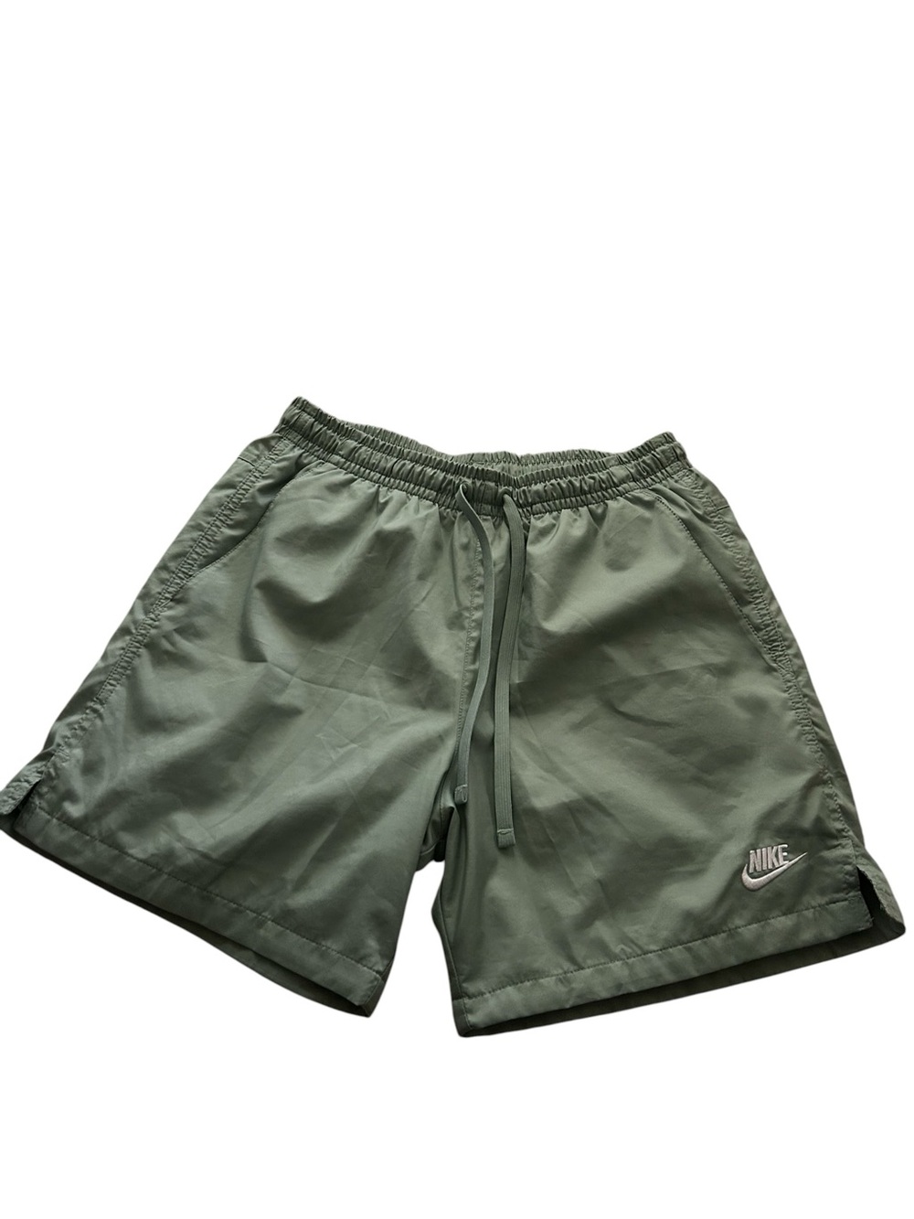 Nike woven oil green shorts